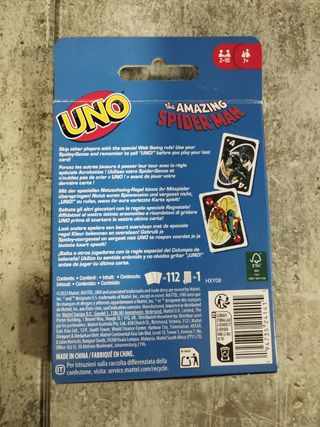 UNO SPIDERMAN 