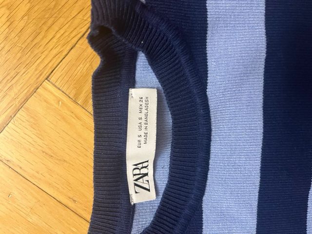 Top zara manga larga