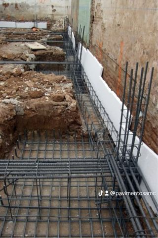 Muro y valla de carga de bloque de hormigón