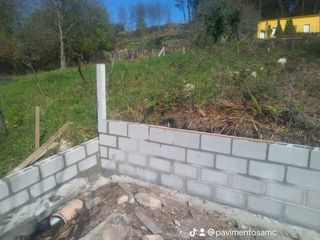 Muro y valla de carga de bloque de hormigón