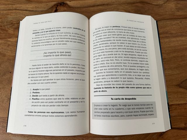 Ahora te toca ser feliz: Disfruta del presente y h