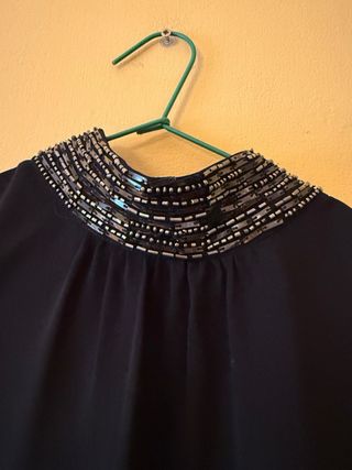 Blusa de mujer negra Stradivarius talla M