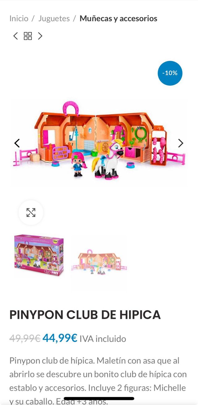 Juguete escuela de equitacion