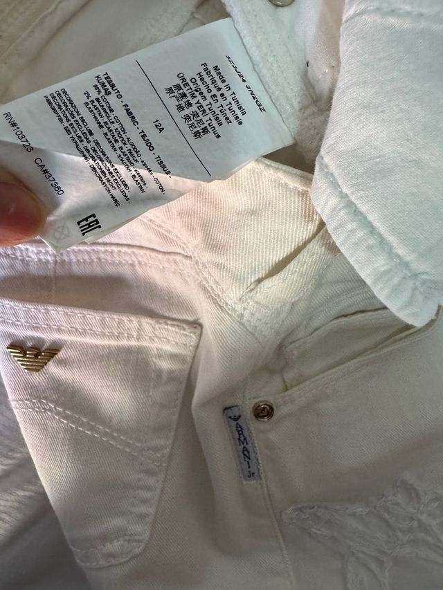 Pantalones Nw Armani chica talla 34/10-12 años 1us