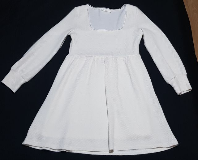 Vestido blanco de lana