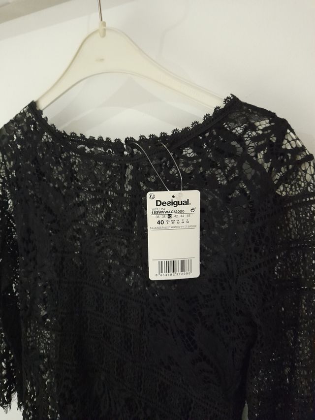 Vestido negro Desigual