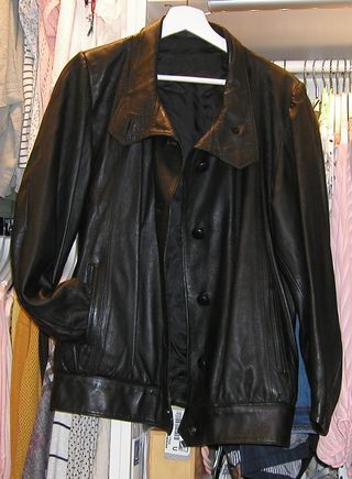 Cazadora mujer vintage cuero autentico