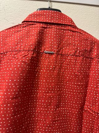 Camicia uomo manica corta rosso pois Antony Morato