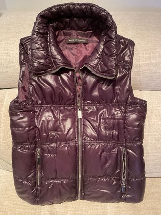 Chaleco Erre de Raso t-M color berengena 