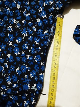 Vestido manga larga estampado S botones, Pull&Bear