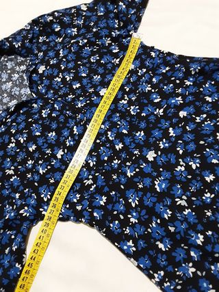 Vestido manga larga estampado S botones, Pull&Bear