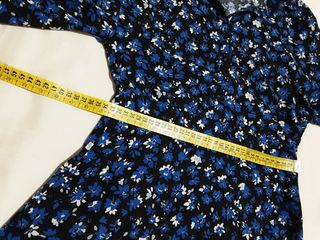 Vestido manga larga estampado S botones, Pull&Bear