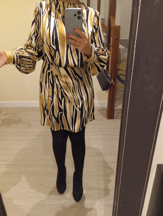 Vestido de manga largo 