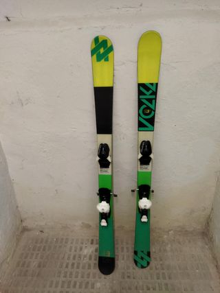 Esquis Volkl Step Jr 128 + Fijaciones Salomon NL7