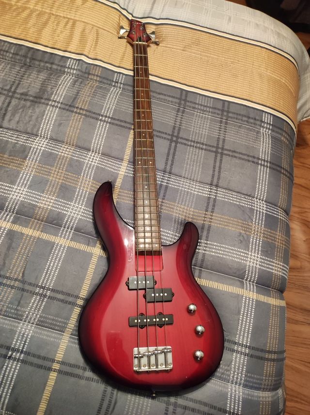 Bajo Aria + amplificador vintage