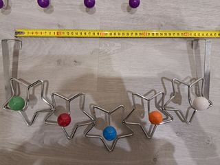 2 Colgadores de puertas de metal