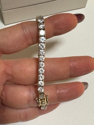 PULSERA PDPAOLA PLATA LEY Y ORO TENNIS SUPREME