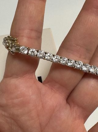 PULSERA PDPAOLA PLATA LEY Y ORO TENNIS SUPREME