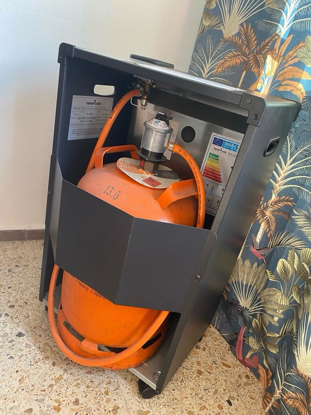 Estufa gas butano + garrafa