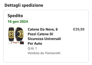 Catene da neve unzip 18” nuove 2024