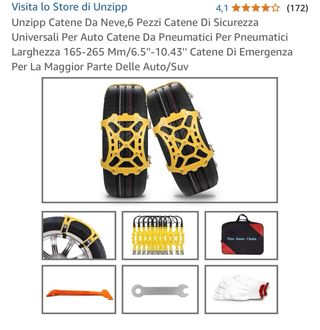 Catene da neve unzip 18” nuove 2024