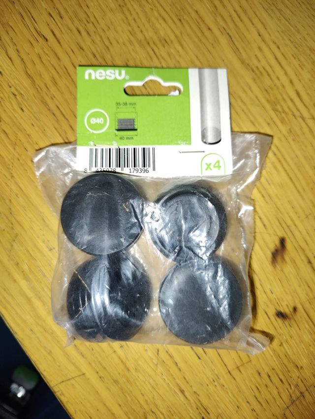 4 Tapones Tubo Redondo 40mm