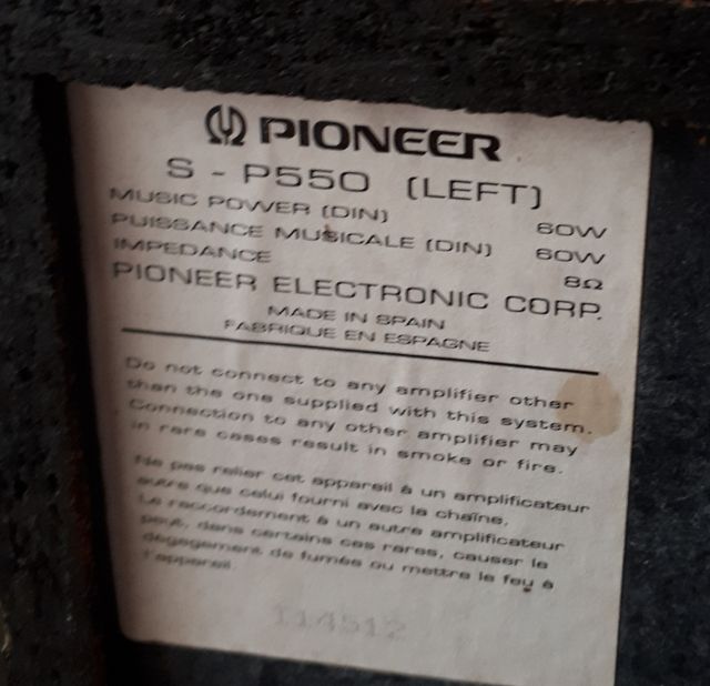 Altavoces pioneer 60W