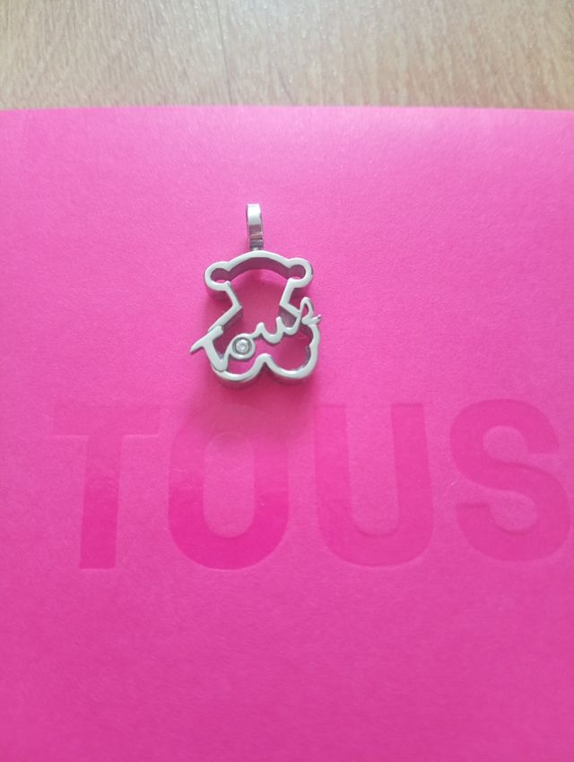 Colgante acero y diamante. Tous