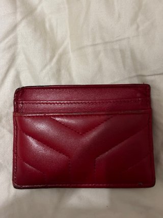 Tarjetero YSL - Yves Saint Laurent rojo