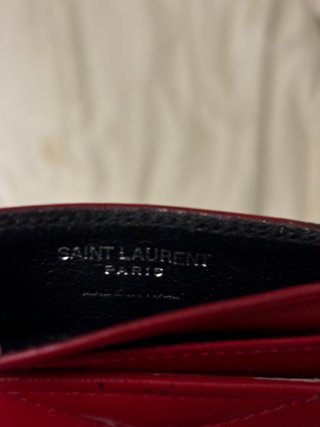 Tarjetero YSL - Yves Saint Laurent rojo