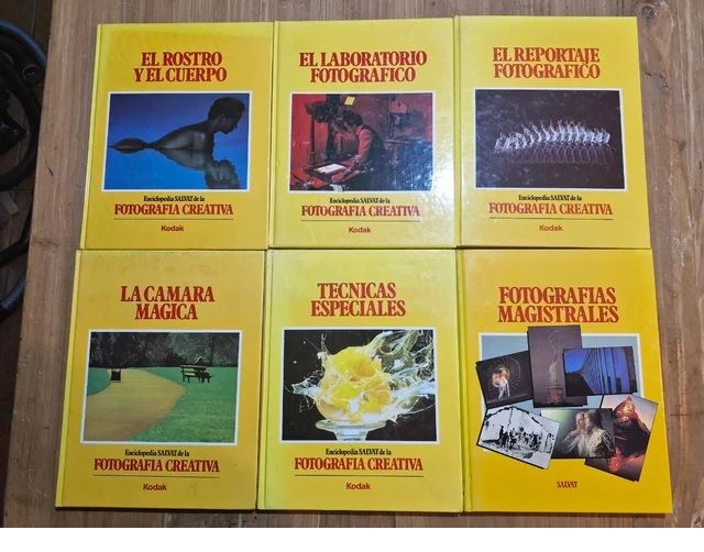 6 LIBROS ANTIGUOS DE FOTOGRAFÍA