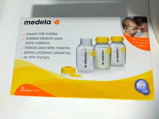 3 Botes sacaleches medela 