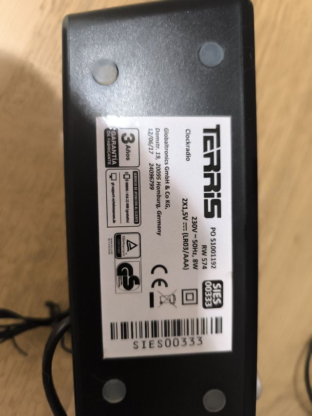 Radió, despertador, digital