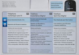 Teléfono Panasonic inalámbrico digital