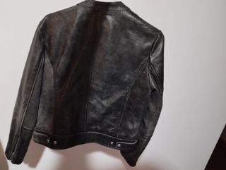 Cazadora cuero Mango