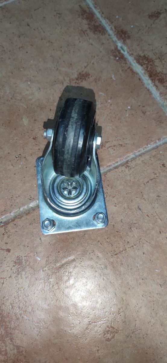 Rueda giratoria con placa superior de 80