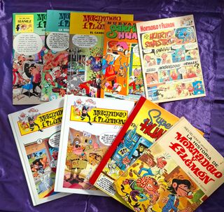 Lote 9 tebeos Mortadelo y Filemón