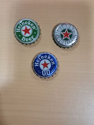 3 chapas Heineken