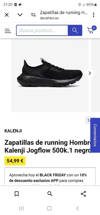 Zapatillas running negras