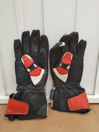 Guantes cuero moto