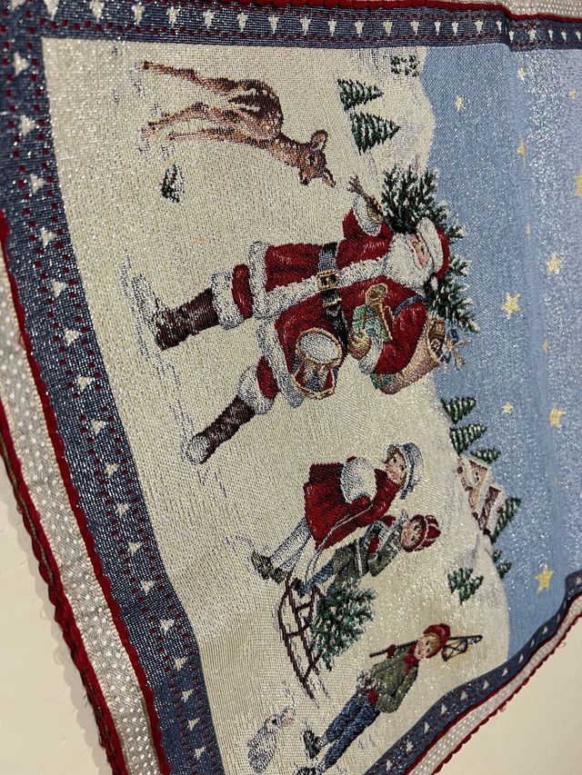 Runner grande laminato natalizio fatto a mano