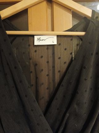 Vestido de fiesta negro semicorto