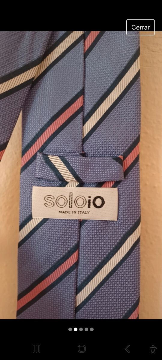 Corbata clásica. SoloIO Italia seda