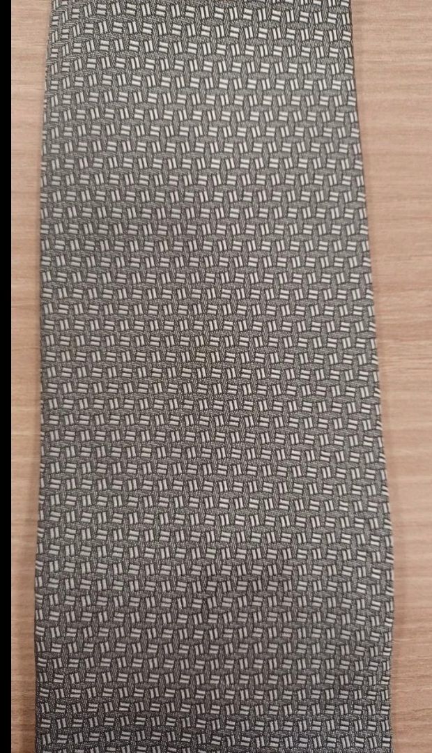 Corbata seda  gris plata Unicen Italia