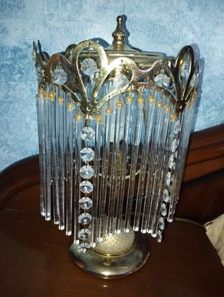 Lampara de araña, cristal,