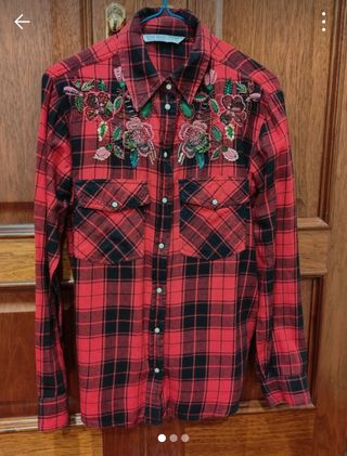 Camisa cuadros Zara de chica