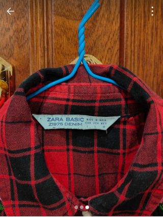 Camisa cuadros Zara de chica
