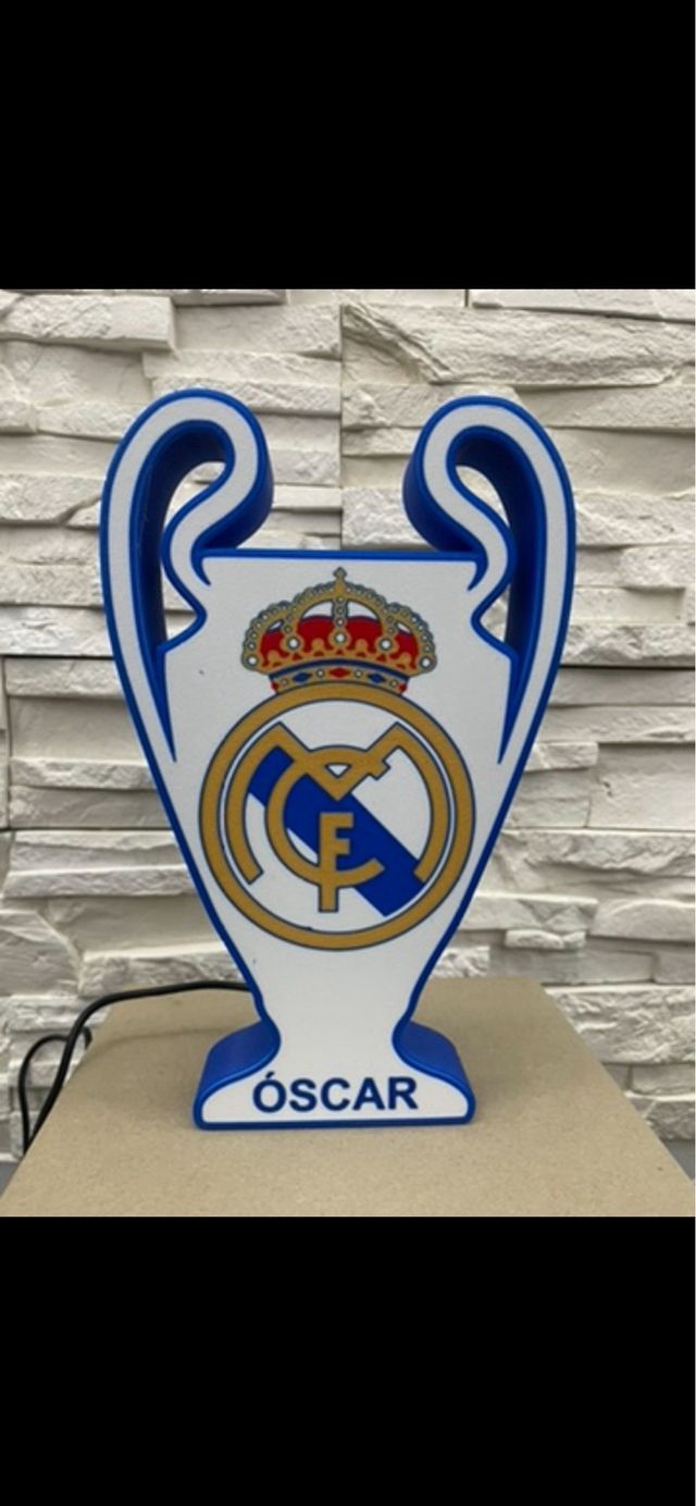 lampara personalizada real madrid