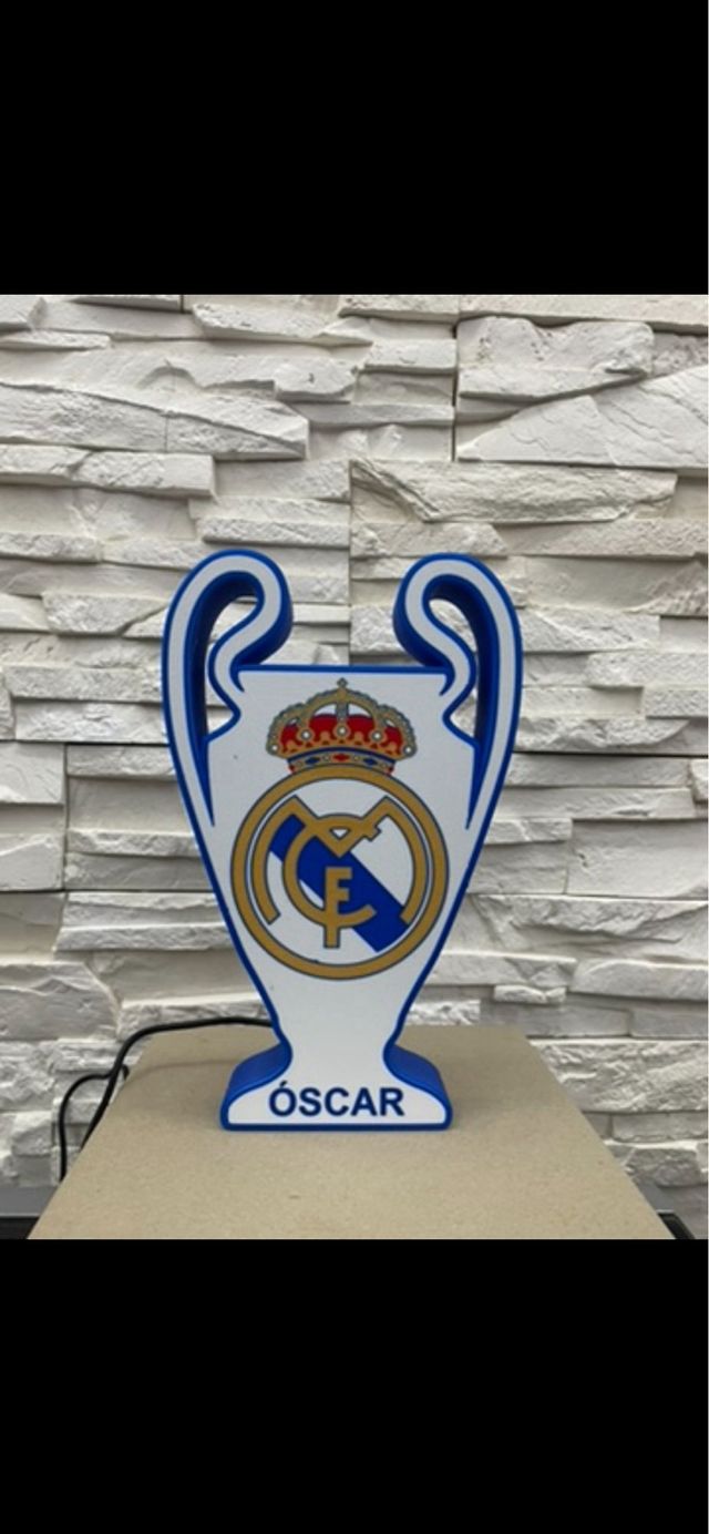 lampara personalizada real madrid