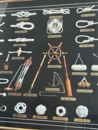 Cuadro grande de nudos marineros